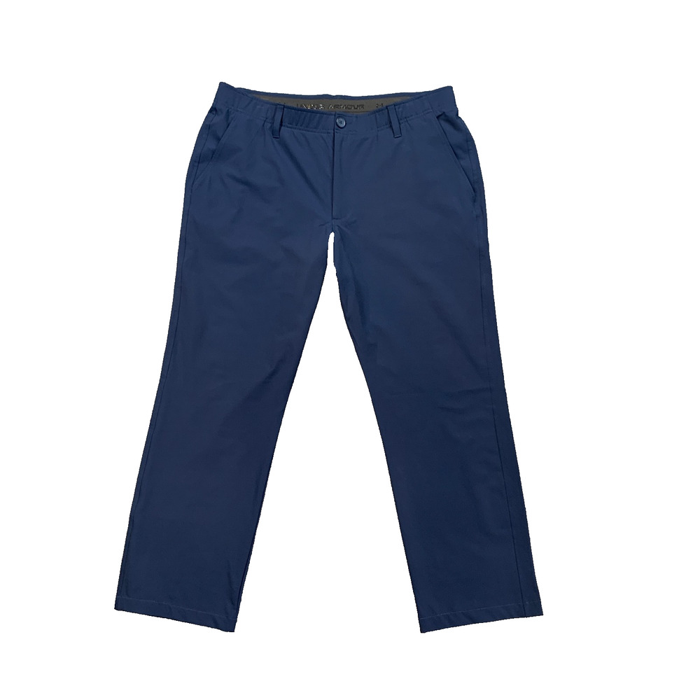 Under Armour Pants Mens 38 Prussian Blue Drive Performance Golf Four Way Stretch